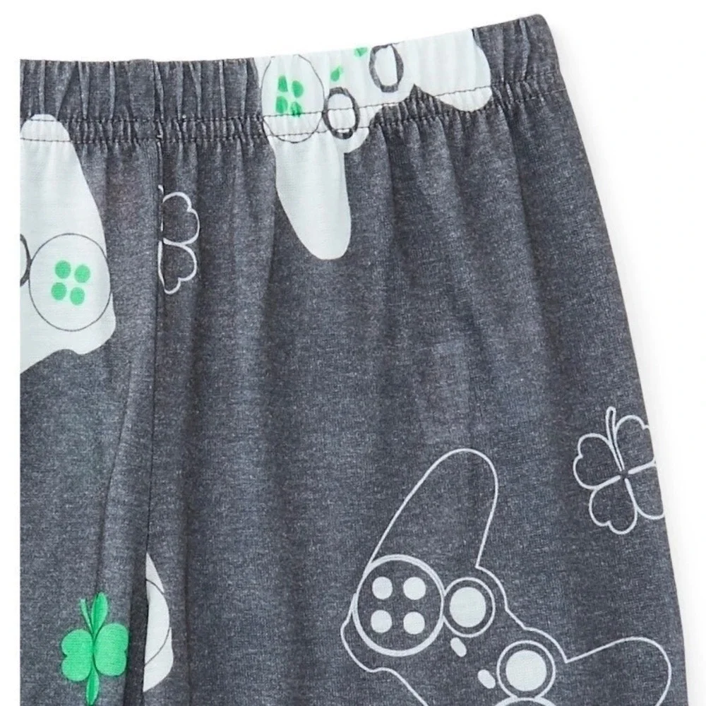 Wonder‎ Nation Kids Size S Gamer St Patricks Day Pajama Set All Skills No Luck